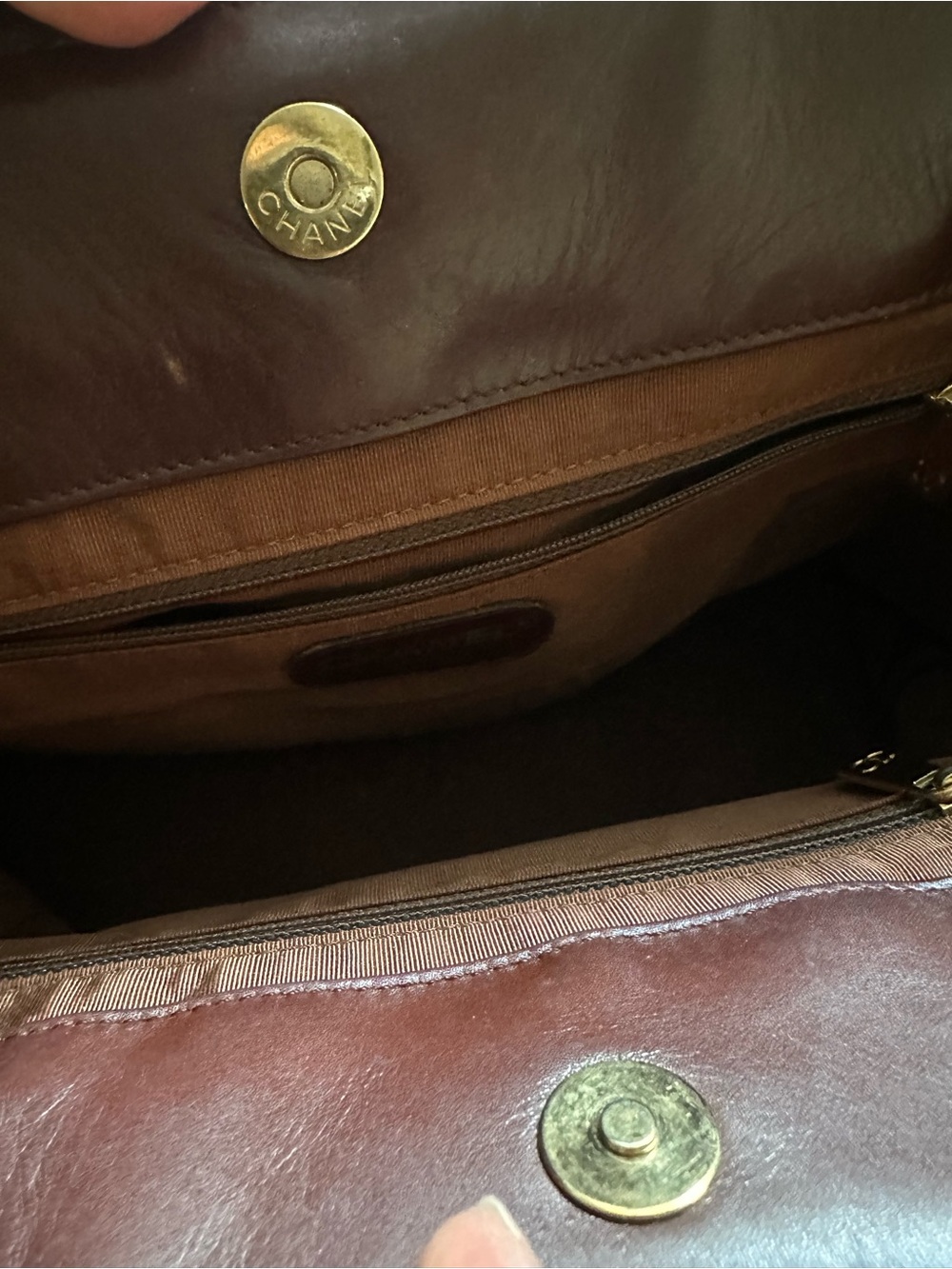 CHANEL Brown Woven Top-Handle Tote - Picture 13 of 16
